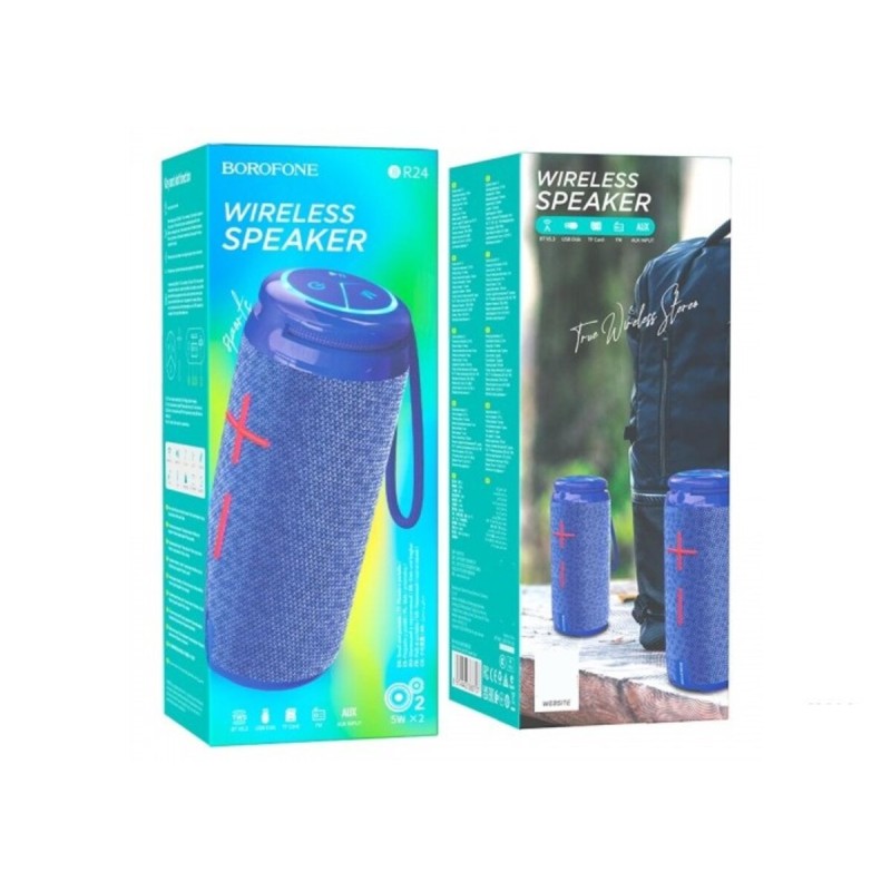 Портативна колонка BOROFONE BR24 Fashion sports BT speaker Blue (6974443386707)