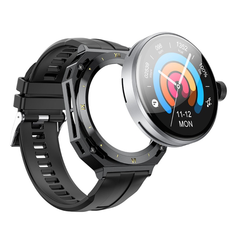 Смарт-годинник HOCO Y14 Smart sports watch(call version) Black (6931474798923 )