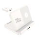 Бездротовий зарядний пристрій HOCO CQ7 Pass folding 3-in-1 wireless fast charger(iWatch+SAM) Milky White (6942007617161 )