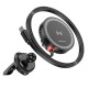 Тримач для мобiльного з БЗП BOROFONE BH207 Mona retractable magnetic wireless fast charging car holder(air outlet) Black (6941991108617)
