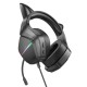 Навушники BOROFONE BO106 Cute cat ear luminous gaming headphones Phantom Cat (6941991105357)