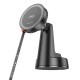 Тримач для мобiльного з БЗП BOROFONE BH208 Mona retractable magnetic wireless fast charging car holder(center console) Black (6941991108624)
