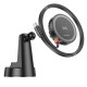 Тримач для мобiльного з БЗП BOROFONE BH208 Mona retractable magnetic wireless fast charging car holder(center console) Black (6941991108624)