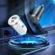 Автомобільний зарядний пристрій BOROFONE BZ22 Scenery dual port PD30W+QC3.0 car charger Black (6941991105180)