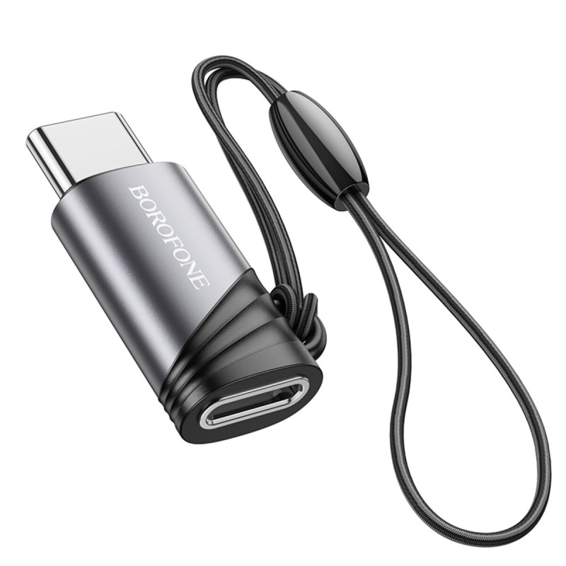 Адаптер BOROFONE BV20 Type-C male to iP female adapter Black (6941991110283)