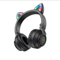 Навушники BOROFONE BO18 Cat ear BT headphones Black (6974443384949)