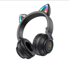 Навушники BOROFONE BO18 Cat ear BT headphones Black (6974443384949)