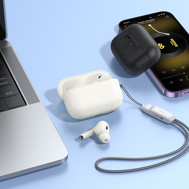 Навушники HOCO EQ9 Plus Duke true wireless ANC Noise Reduction BT headset Milky White (6942007612852 )