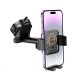 Тримач для мобiльного з БЗП BOROFONE BH210 Riley wireless fast charging car holder(center console) Black (6941991108686)