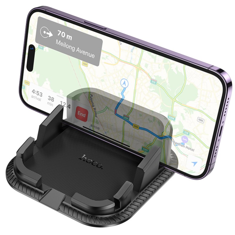 Тримач для мобільного HOCO H39 Cheetah dashboard car holder Black (6942007617215 )