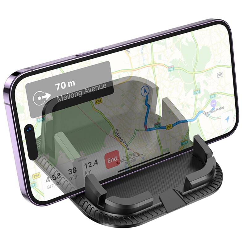Тримач для мобільного HOCO H39 Cheetah dashboard car holder Black (6942007617215 )