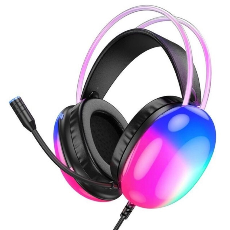 Навушники HOCO W109 Plus Rich USB7.1 channel gaming headphones Black (6942007609029)