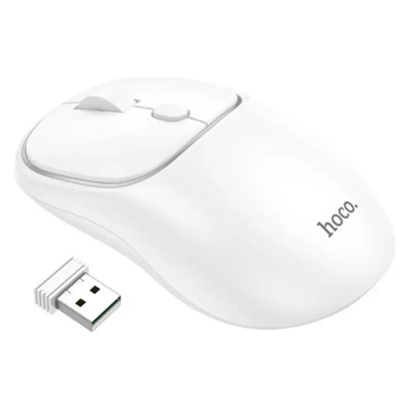 Миша Hoco GM25 Royal dual-mode business wireless mouse Space White (6942007608534 )