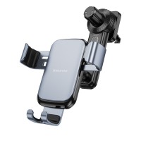 Тримач для мобільного BOROFONE BH94 Warrior gravity car holder(air outlet) Black Metal Gray (6941991105333)