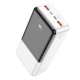 Зовнішній акумулятор HOCO J108B Universe 22.5W fully compatible power bank(30000mAh) White (6931474791245)