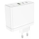 Мережевий зарядний пристрій BOROFONE BN11 Imperial PD100W three-port(2C1A) charger White (6941991103773)