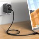 Кабель ACEFAST C7-03 Type-C to Type-C 5A, 100W, 1.2m, nylon, zinc connectors, LED, Black (6974316282778)