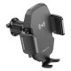 Тримач для мобiльного з БЗП BOROFONE BH213 Adelante wireless fast charging car holder(air outlet) Black (6941991109775)