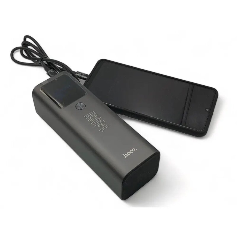 Зовнішній акумулятор HOCO Q17 Electric PD140W power bank(25000mAh) Black (6942007602075)
