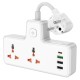 Мережевий подовжувач HOCO  AC12A Reise 2-position expansion socket(PD30W/1C3A) White (6942007607100 )