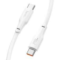 Кабель HOCO X93 Type-C to Type-C 100W, 1m, TPE, TPE connectors, White (6931474790712)