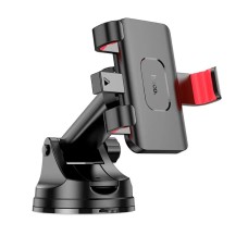 Тримач для мобільного HOCO H22 Dragon automatic clamping car holder(center console) Red Black (6942007605656)