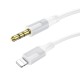 Аудiо-кабель BOROFONE BL19 Creator digital audio conversion cable iP White (6941991108570)