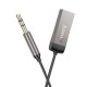 Bluetooth-ресивер HOCO E78 Benefit car AUX BT receiver with cable Black Metal Gray (6942007605663 )
