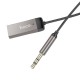 Bluetooth-ресивер HOCO E78 Benefit car AUX BT receiver with cable Black Metal Gray (6942007605663 )