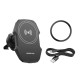 Тримач для мобiльного з БЗП BOROFONE BH215 Adelante magnetic wireless fast charging car holder(air outlet) Black (6941991109799)
