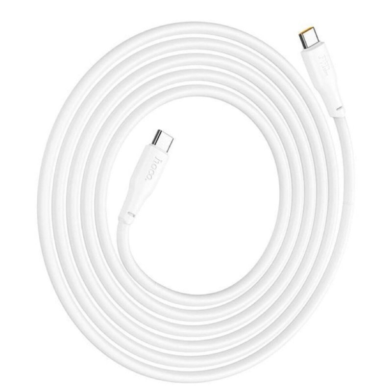 Кабель HOCO X93 Type-C to Type-C 240W, 1m, TPE, TPE connectors, White (6931474790736)