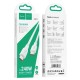 Кабель HOCO X93 Type-C to Type-C 240W, 1m, TPE, TPE connectors, White (6931474790736)