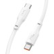 Кабель HOCO X93 Type-C to Type-C 240W, 1m, TPE, TPE connectors, White (6931474790736)