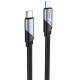 Кабель HOCO U119 Type-C to iP PD 27W, 1.2m, nylon, aluminum connectors, Black (6942007604963)