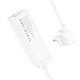 Мережевий подовжувач HOCO AC10A Barry PD65W GaN (2C2A with 1 socket) desktop charger White (6942007601689 )