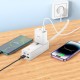 Мережевий подовжувач HOCO AC10A Barry PD65W GaN (2C2A with 1 socket) desktop charger White (6942007601689 )