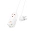 Мережевий подовжувач HOCO AC10A Barry PD65W GaN (2C2A with 1 socket) desktop charger White (6942007601689 )