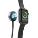 Бездротовий зарядний пристрій HOCO CW54 2-in-1 charging cable iP+iWatch Black (6942007611381 )