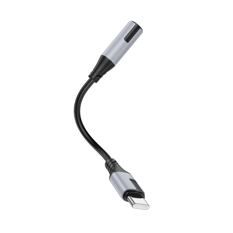 Адаптер BOROFONE BV19 Creator digital audio converter Type-C to 3.5mm Black (6941991108372)