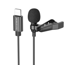 Мікрофон-петличка BOROFONE BFK11 Elegant lavalier microphone iP Black (6941991106675)