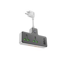 Мережевий подовжувач HOCO  AC11A Voyage 2-position expansion socket(1C3A) Black (6942007607056 )