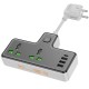 Мережевий подовжувач HOCO  AC11A Voyage 2-position expansion socket(1C3A) Black (6942007607056 )