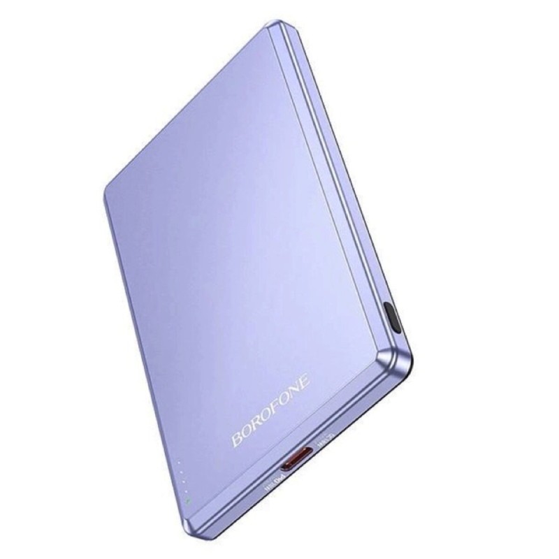 Зовнішній акумулятор BOROFONE BJ50 Leader PD20W magnetic power bank(5000mAh) Purple (6941991110320)