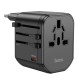 УЗП HOCO AC15 Walker three-port PD20W(1C2A) universal conversion charger Black (6942007607773 )
