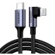 Кабель UGREEN US305 USB-C to Lightning Angled Cable Aluminum Shell Braided 1m(UGR-60763) (UGR-60763)