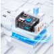 Мережевий зарядний пристрій Usams US-CC180 65W ACC 3 Ports GaN Fast Charger (EU) -- Sandru series Black (CC180TC01)