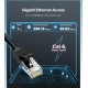 Кабель UGREEN NW102 Cat 6 U/UTP Lan Cable 1m (Black)(UGR-20159) (UGR-20159)
