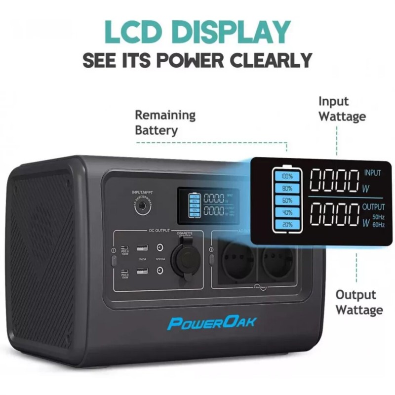 Портативна зарядна станція Bluetti EB70 (720Wh) (EB70)