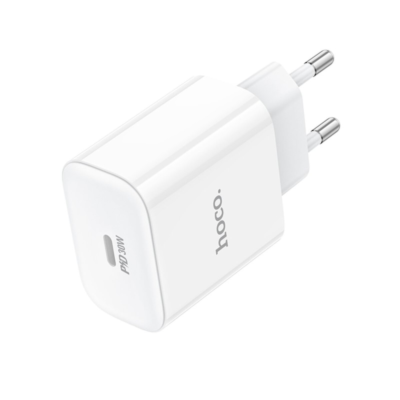 Мережевий зарядний пристрій HOCO C76A Pro Majestic single port PD30W charger White (6942007616300 )