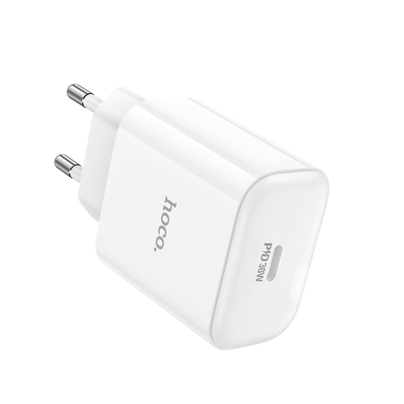 Мережевий зарядний пристрій HOCO C76A Pro Majestic single port PD30W charger White (6942007616300 )